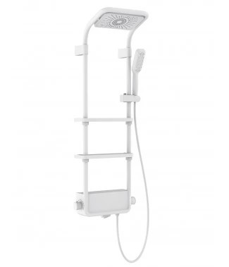 Душевая система Aquame AQM8003W белый, термостат