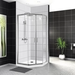 Душевой уголок BelBagno UNO-195-PH-2-120/90-C-Cr cтекло прозрачное