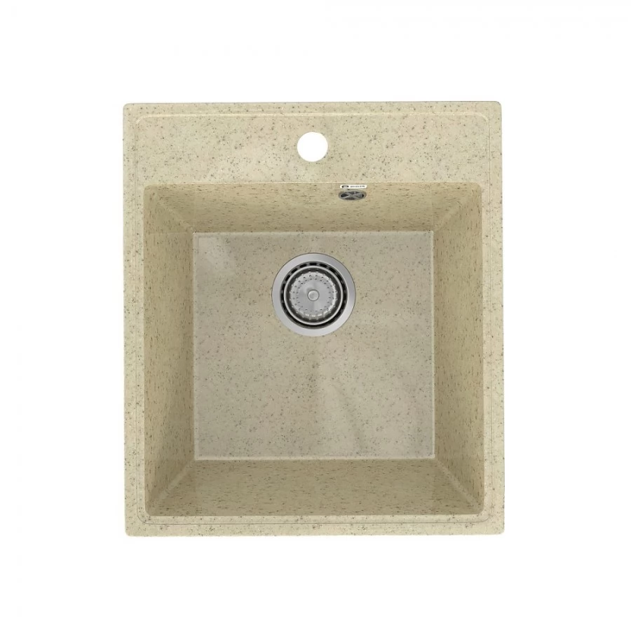 Кухонная мойка Practik PR-M-425-002 без сифона, слоновая кость