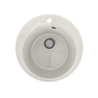 Кухонная мойка Practik PR-M-475-001 без сифона, белый камень