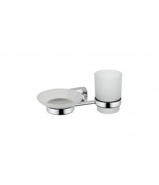 Мыльница+подстаканник Fixsen Kvadro FX-61306+08