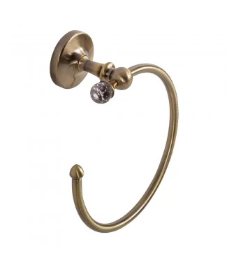 Полотенцедержатель Art&Max Antic Crystal AM-E-2680SJ-Br, бронза