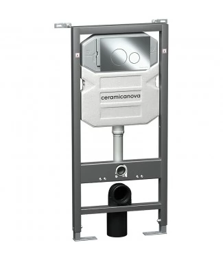 Система инсталляции для унитазов Ceramica Nova Envision Round CN1001CH кнопка хром