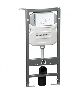 Система инсталляции для унитазов Ceramica Nova Envision Round CN1001W кнопка белая