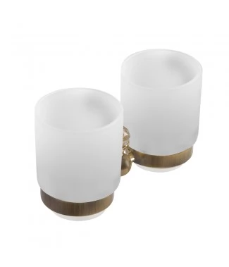 Стакан Art&Max Antic Crystal AM-E-2688SJ-Br двойной, бронза