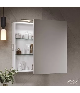 Зеркальный шкаф Alavann Cosmetic (Косметик) 55 с приближением