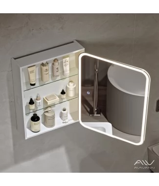 Зеркальный шкаф Alavann Cosmetic Light (Косметик Лайт) 70 с подсветкой и приближением