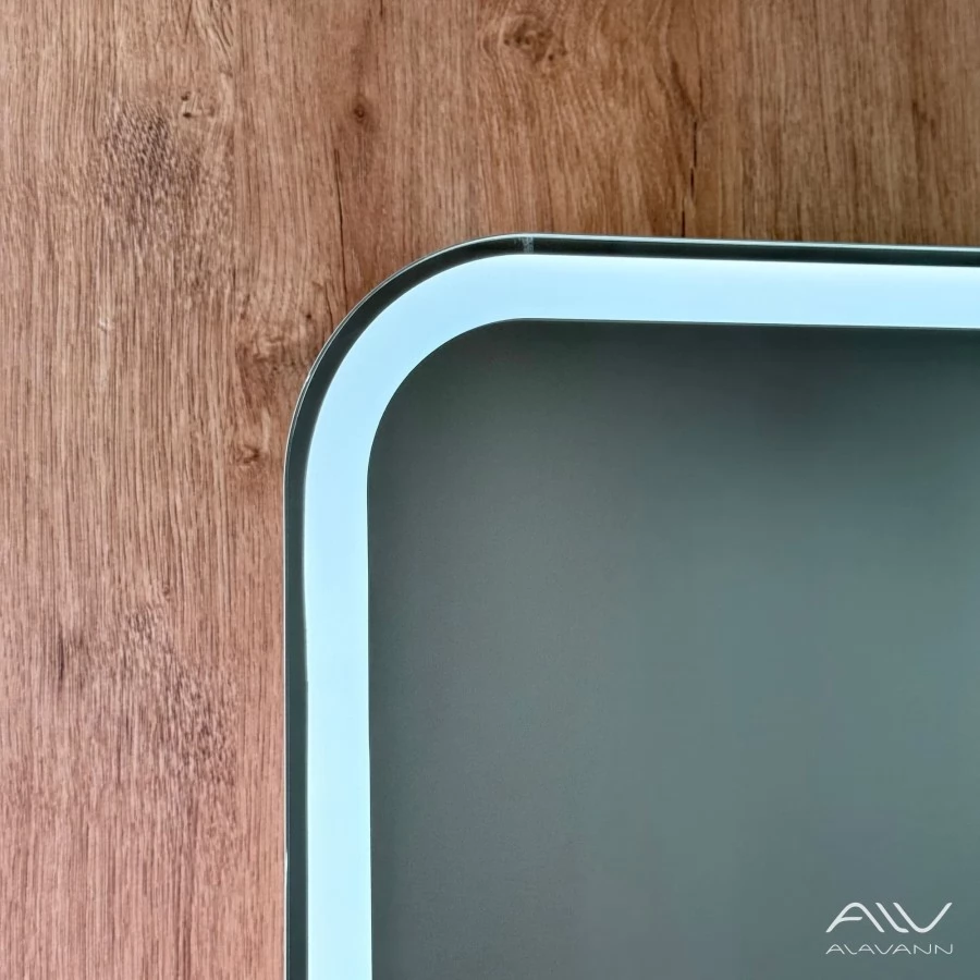 Зеркало-шкаф Alavann Cosmetic (Косметик) Лайт Плюс 60x80 с подсветкой и сменой цвета, часами и подогревом. Фото 8