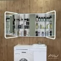 Зеркало-шкаф трюмо Alavann Cosmetic (Косметик) Лайт 120 с подсветкой. Фото 2