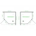 Душевой уголок Royal Bath  TR  RB110TR-T 110х110. Фото 1