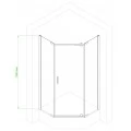 Душевой уголок Royal Bath  TR  RB8580TR-C 80х85. Фото 2