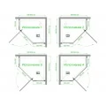 Душевой уголок Royal Bath  TR  RB8580TR-C 80х85. Фото 1