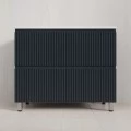 Тумба с раковиной Style Line Марокко 100 напольная, графит  ( ум. Соул 100, кварц жасмин). Фото 2