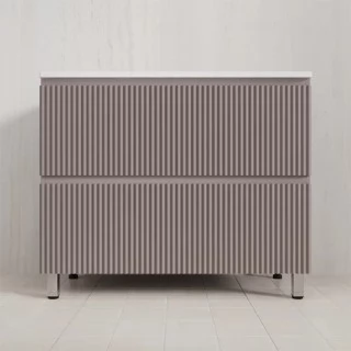 Тумба с раковиной Style Line Марокко 100 напольная, тауп темный  ( ум. Line 100)