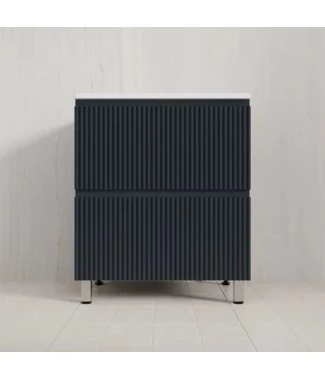 Тумба с раковиной Style Line Марокко 70 напольная, графит  ( ум. Line 70, кварц жасмин)
