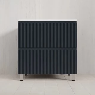 Тумба с раковиной Style Line Марокко 80 напольная, графит  ( ум. Line 80)