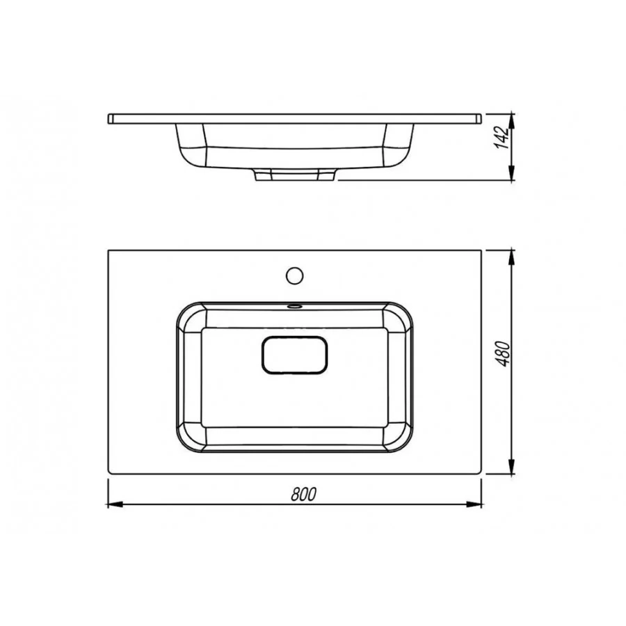 Тумба с раковиной Style Line Марокко 80 напольная, крем  ( ум. Соул 80, кварц антрацит). Фото 9