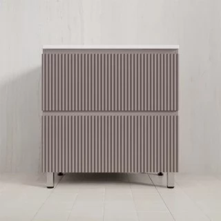 Тумба с раковиной Style Line Марокко 80 напольная, тауп темный  ( ум. Line 80, кварц жасмин)