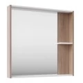 Зеркало ASB-Mebel Адель 80 белый, дуб сонома. Фото 3