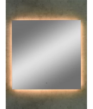 Зеркало Continent Trezhe Led 1000х1000 с бесконтактным сенсором, теплая подсветка