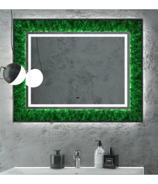 Зеркало Continent Forest Led 1000x800 с бесконтактным сенсором