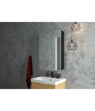 Зеркало-шкаф Continent Eltoro black LED 560х850
