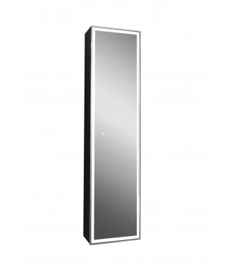 Зеркало-шкаф Continent Mirror Box black Led 400х1601
