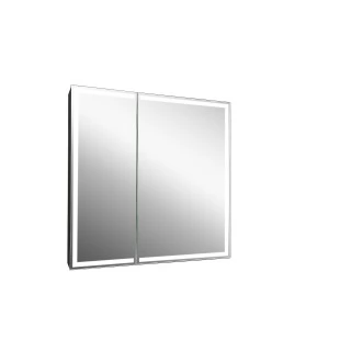 Зеркало-шкаф Continent Mirror Box black Led 800х801