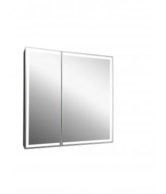 Зеркало-шкаф Continent Mirror Box black Led 800х801