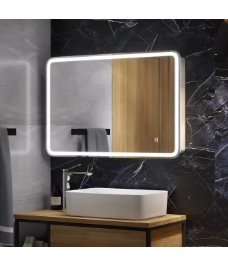 Зеркало-шкаф Continent Tokio Big Led 900х600 с розеткой