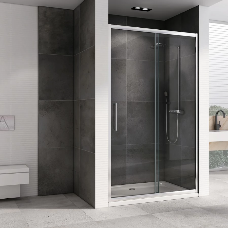 Душевая дверь ABBER Schwarzer Diamant AG30100H 195x100. Фото 4