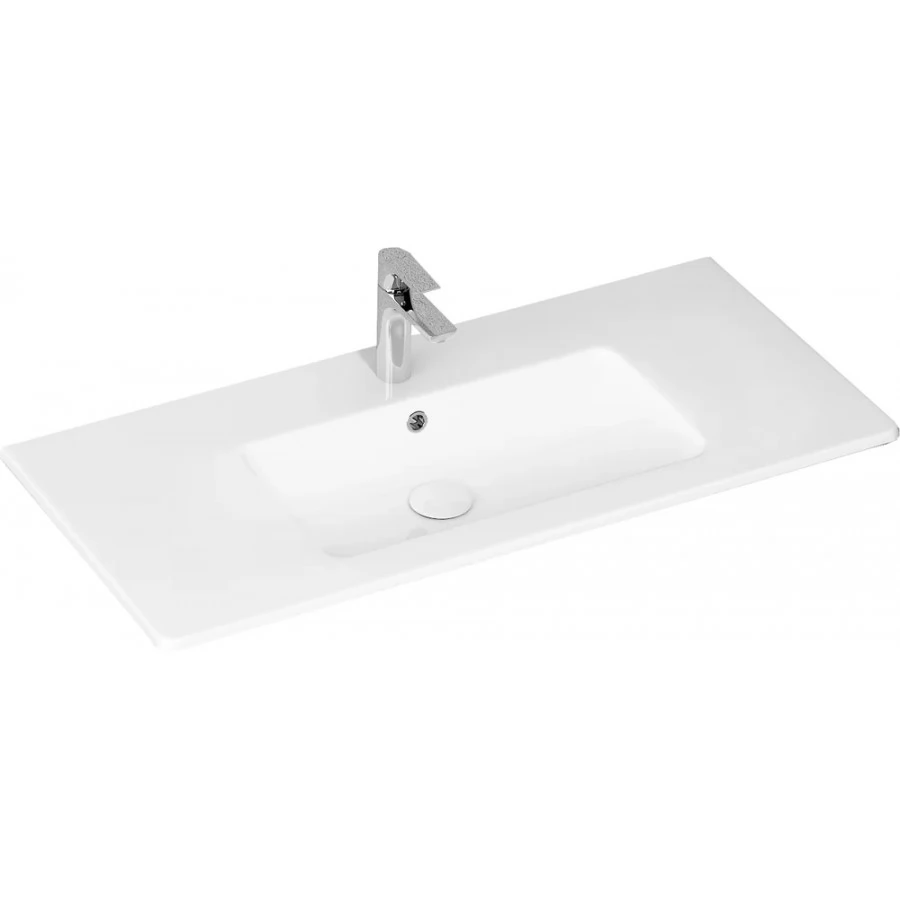 Раковина Allen Brau Fantasy Flat 102x47 с переливом, белая