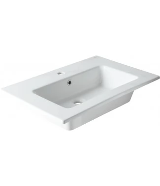 Раковина Allen Brau Fantasy Flat 72x47 с переливом, белая