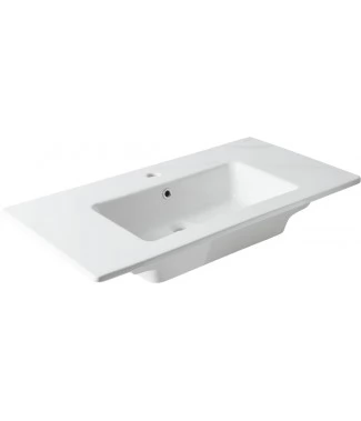 Раковина Allen Brau Fantasy Flat 92x47 с переливом, белая