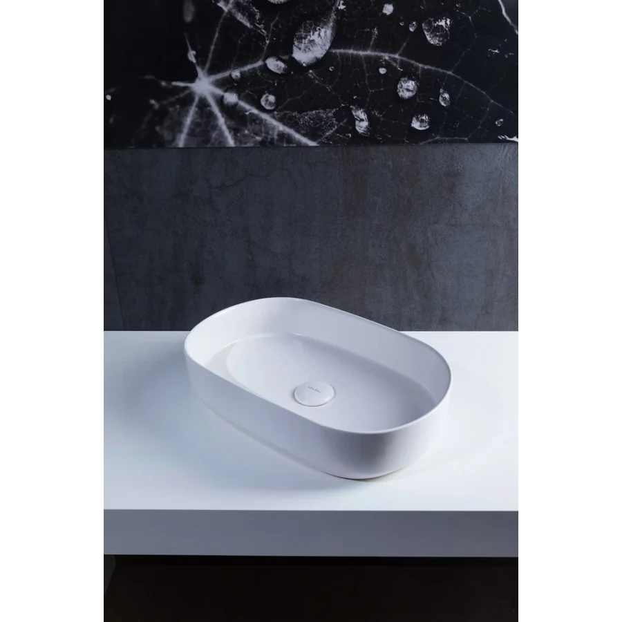 Раковина Allen Brau Fantasy Oval 55x36 белая матовая. Фото 2