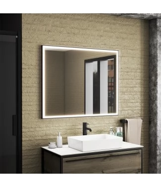 Зеркало Venice Blackside 100х80, с подсветкой (витринный образец)