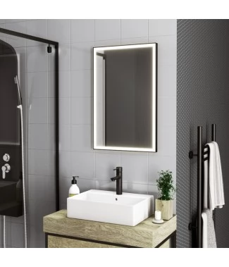 Зеркало Venice Blackside 50х70, с подсветкой