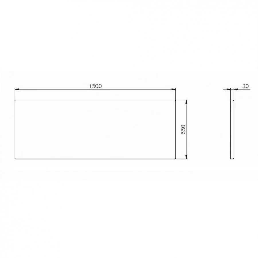 Панель фронтальная для ванны  Am.Pm Func W84A-150-070W-P 150 см. Фото 1