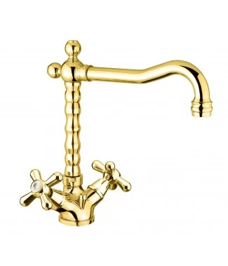 Смеситель для раковины Fiore Margot 26OO0625, золото