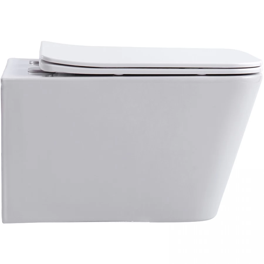 Унитаз подвесной Aquanet Trend 276396 безободковый, с микролифтом. Фото 1