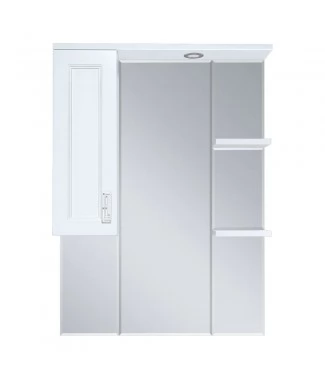 Зеркало Misty Дива 75 L c подсветкой, белое