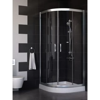 Душевое ограждение Vegas Glass ZS 0090 08 01 (прозрачное стекло, профиль глянцевый хром)