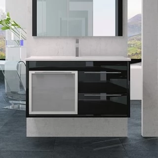 Тумба с раковиной SanVit Новелла LUX 90 подвесная
