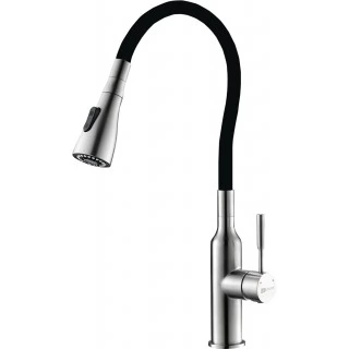 Смеситель Lemark Expert LM5082S-Black для кухни с гибким изливом