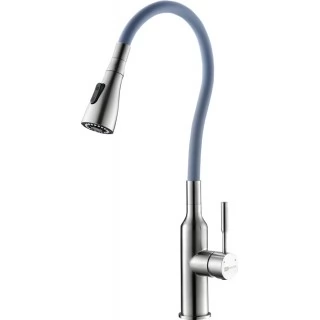 Смеситель Lemark Expert LM5082S-Gray для кухни с гибким изливом