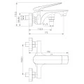 Смеситель Lemark Allegro LM5914CW для ванны. Фото 1