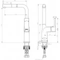 Смеситель Lemark Ursus LM7205BL для кухни. Фото 1