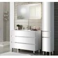 Тумба с раковиной SanVit Кубэ-3 100 белый глянец. Фото 2