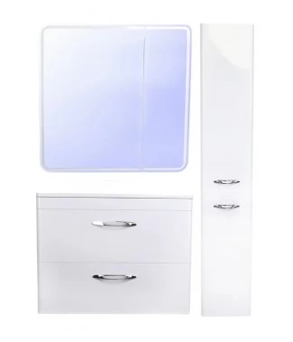 Комплект мебели Style Line Каре 80 Люкс Plus подвесная белый