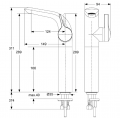 Смеситель для раковины Ideal Standard Melange A4266AA. Фото 2